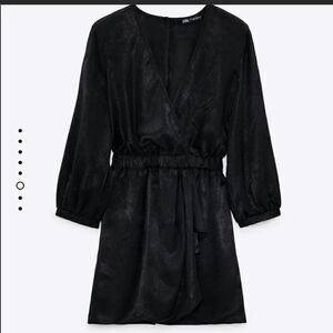 Zara - Black Satin Romper - a only worn once